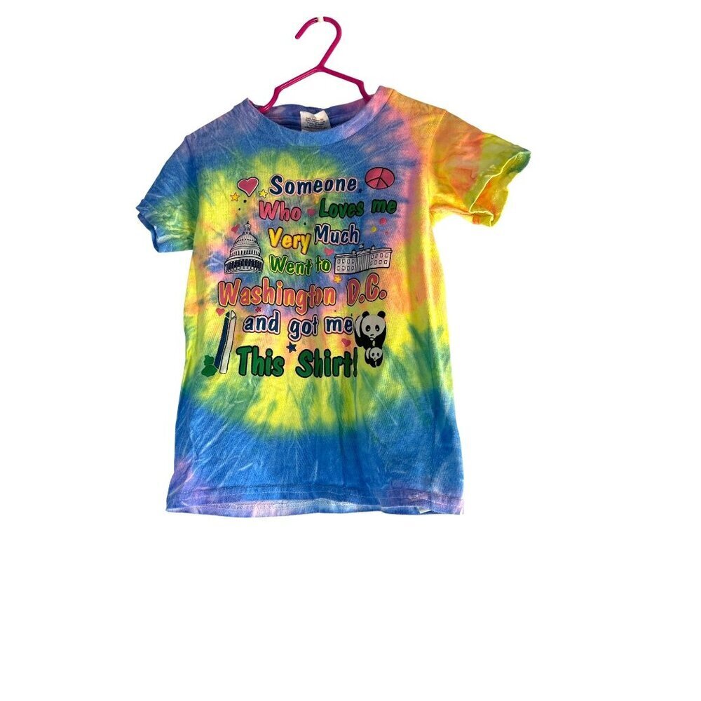 Delta Toddler Girls Graphic Tee Tye Dyed Multicolor Size XS 4-5
